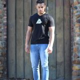 Men’s Black Premium Cotton V-Neck T-Shirt