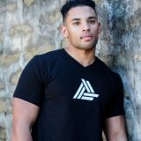 Men’s Black Premium Cotton V-Neck T-Shirt